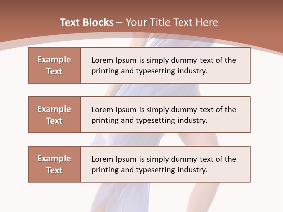 Red Height Woman PowerPoint Template