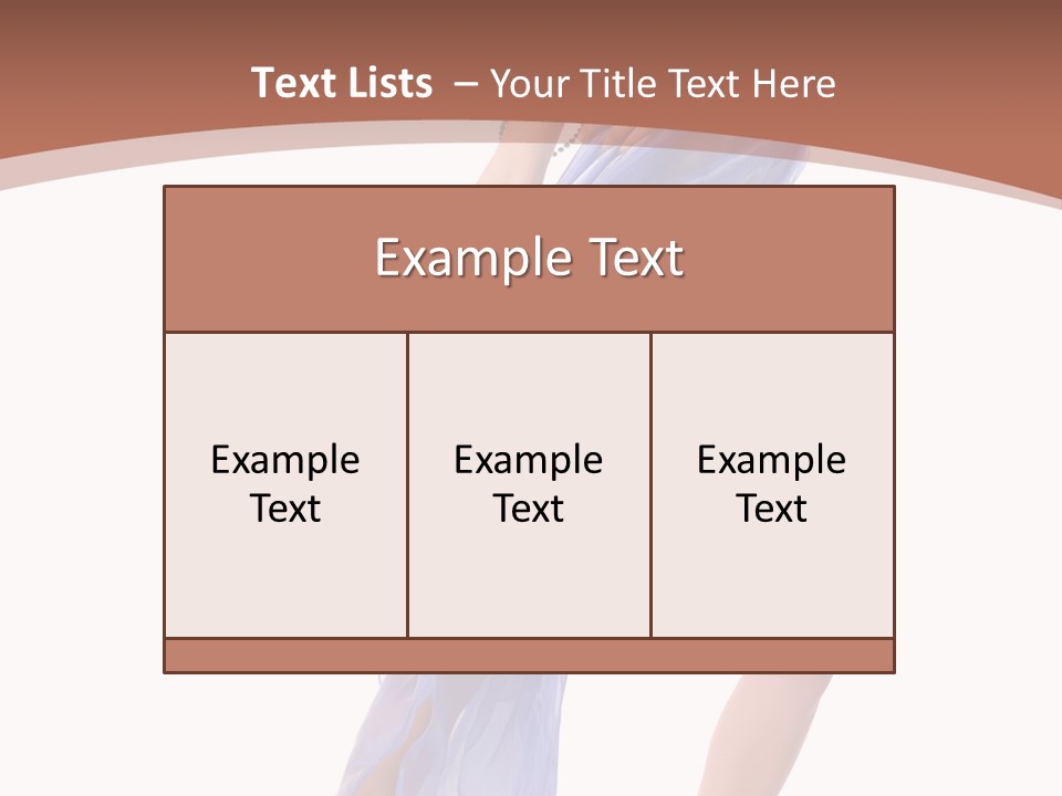 Red Height Woman PowerPoint Template