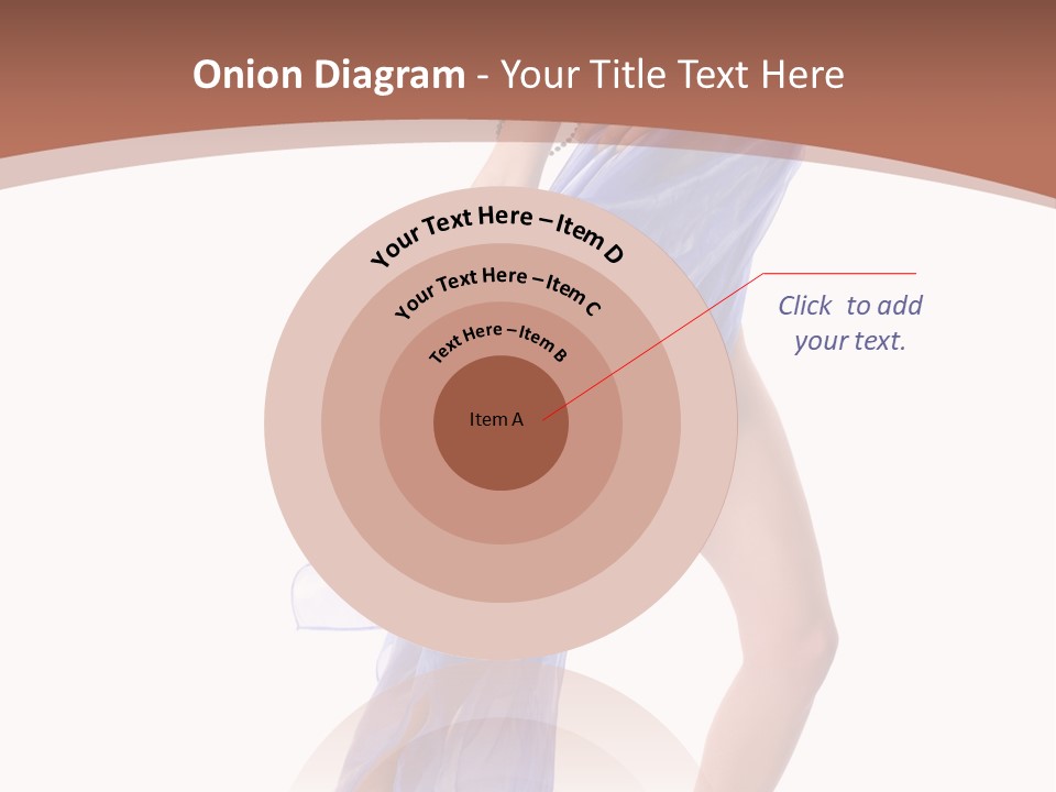 Red Height Woman PowerPoint Template