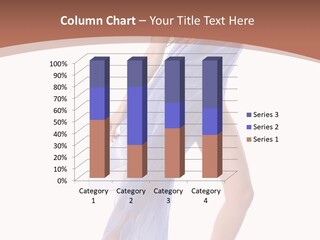 Red Height Woman PowerPoint Template