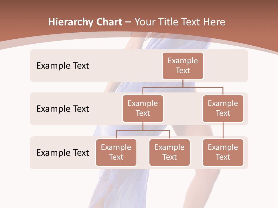 Red Height Woman PowerPoint Template