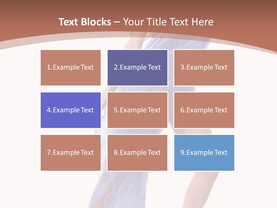 Red Height Woman PowerPoint Template