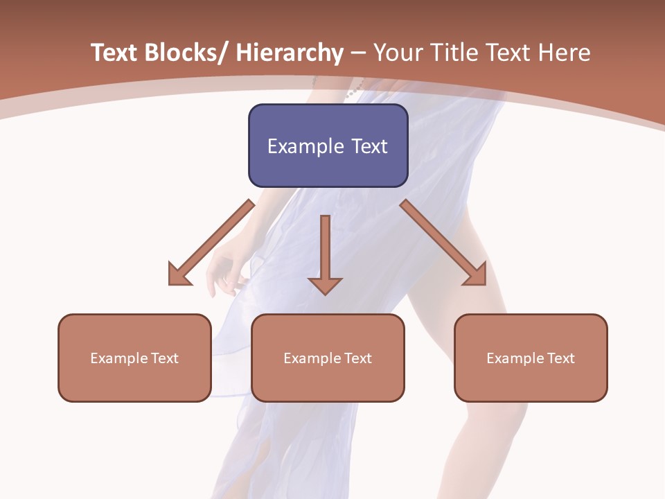 Red Height Woman PowerPoint Template