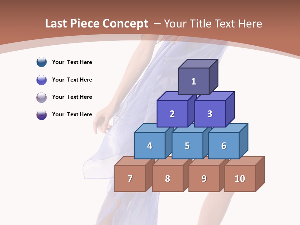 Red Height Woman PowerPoint Template