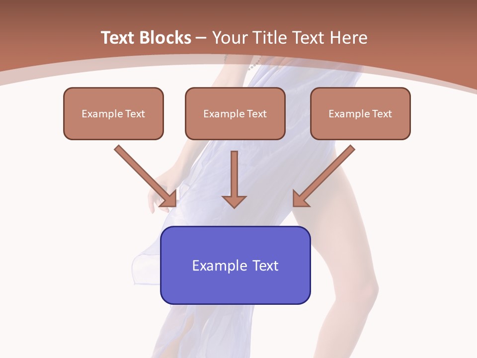 Red Height Woman PowerPoint Template