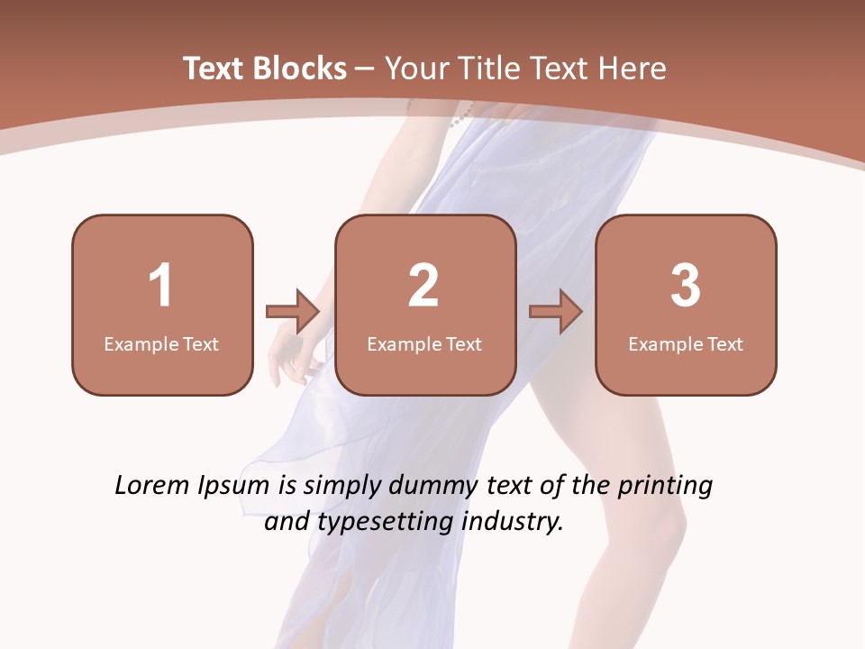 Red Height Woman PowerPoint Template