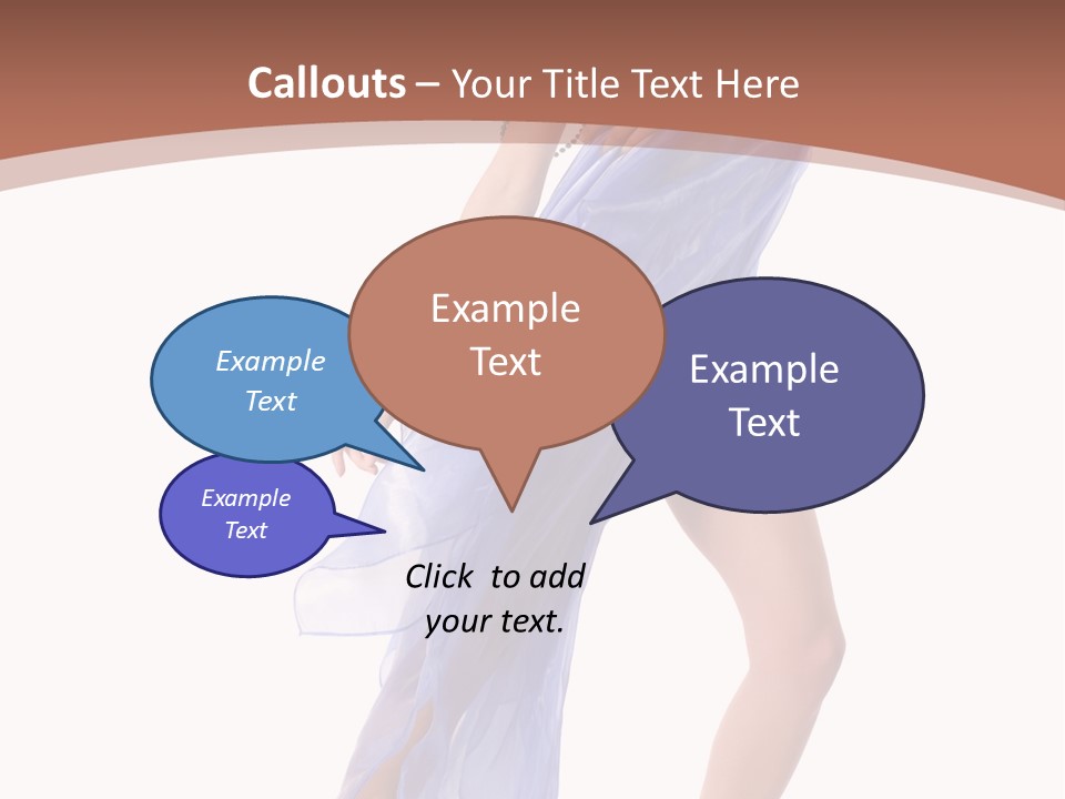 Red Height Woman PowerPoint Template