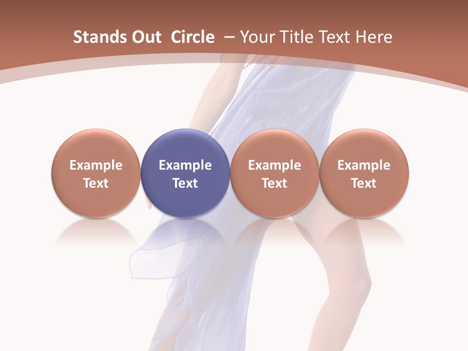 Red Height Woman PowerPoint Template