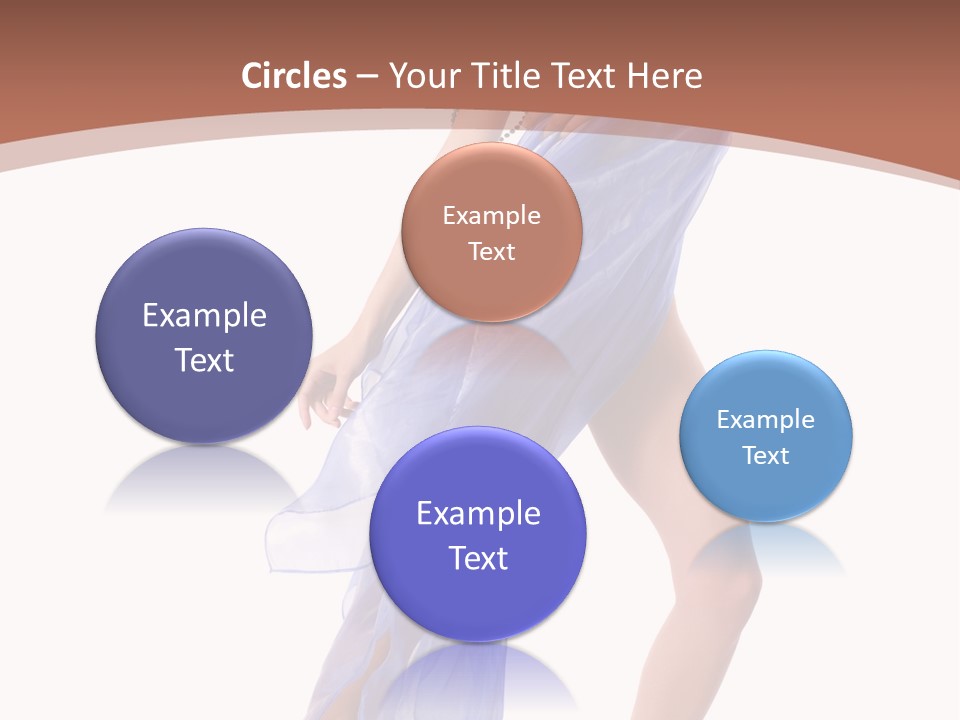 Red Height Woman PowerPoint Template