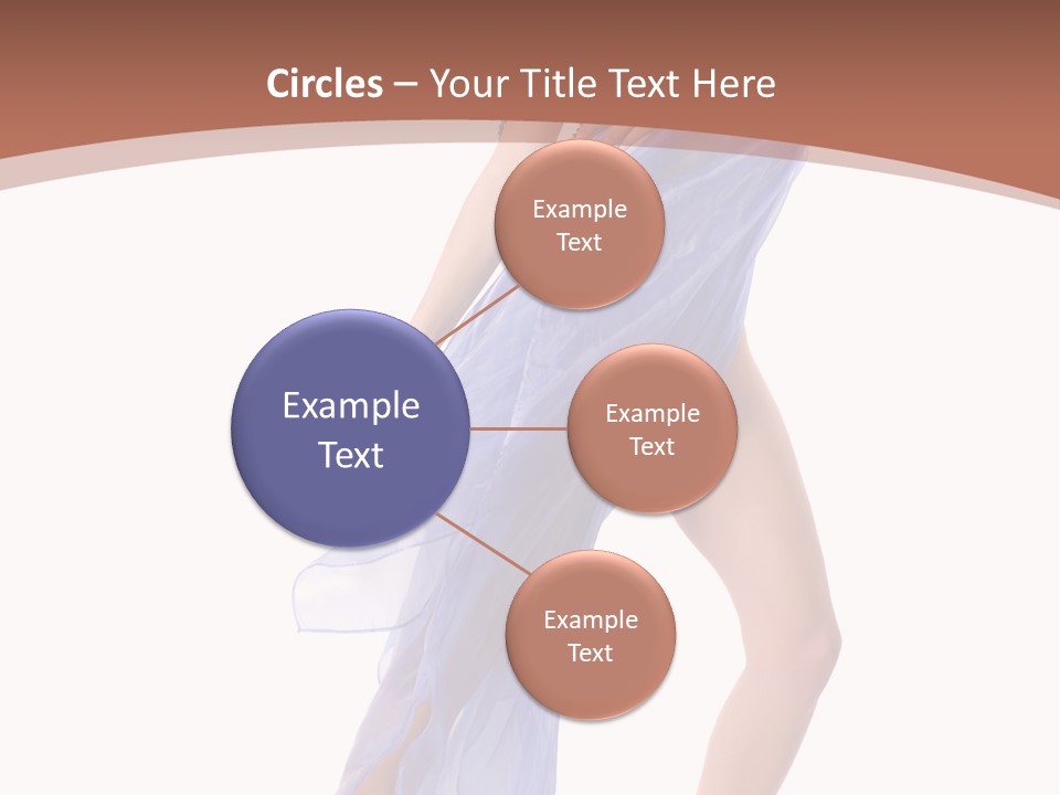 Red Height Woman PowerPoint Template