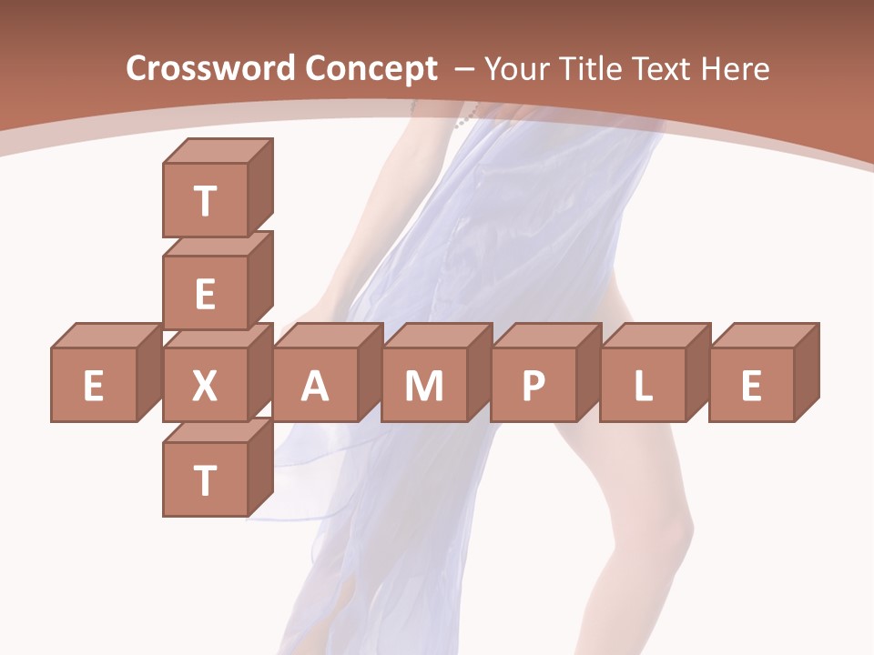 Red Height Woman PowerPoint Template