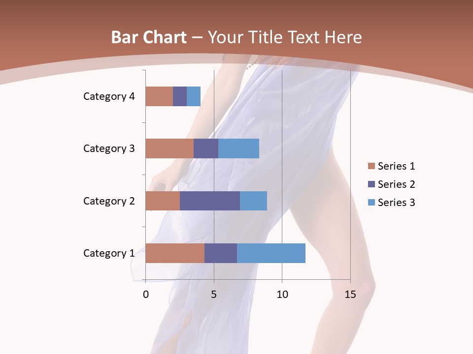 Red Height Woman PowerPoint Template