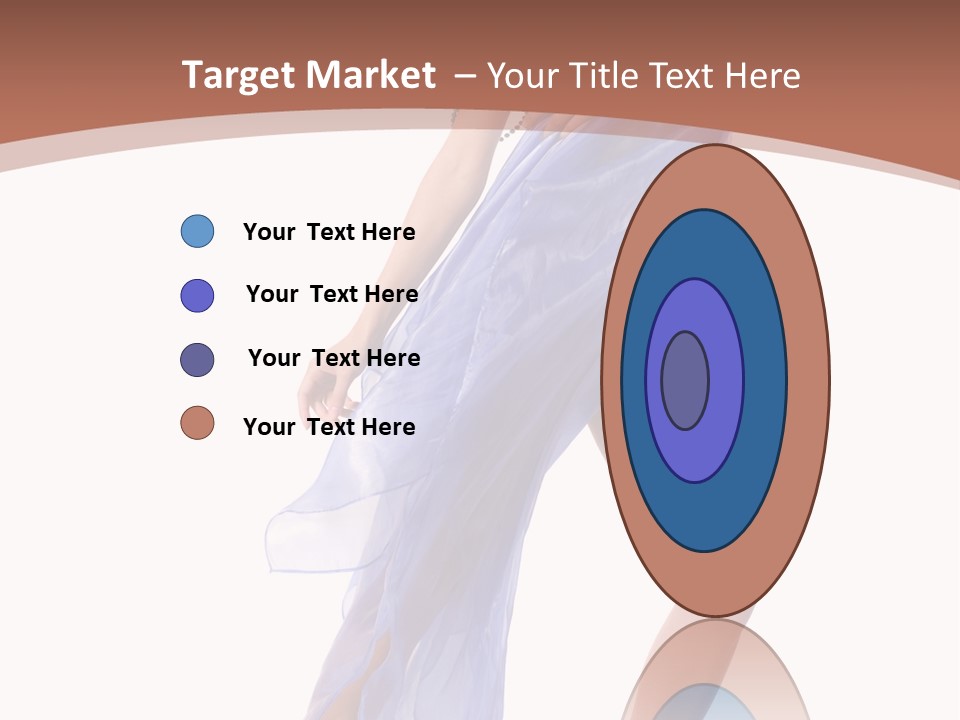 Red Height Woman PowerPoint Template