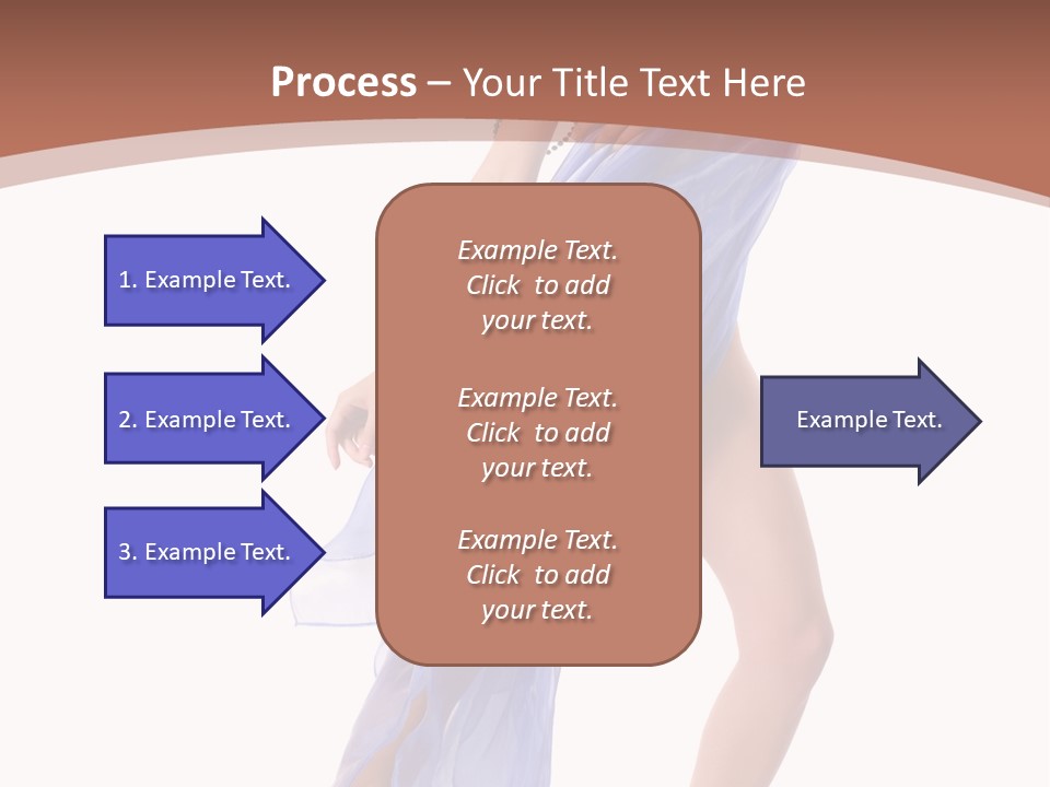 Red Height Woman PowerPoint Template