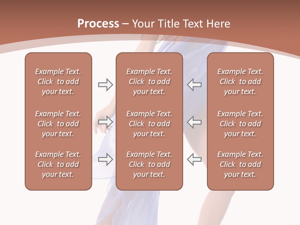 Red Height Woman PowerPoint Template