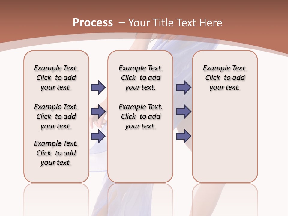 Red Height Woman PowerPoint Template