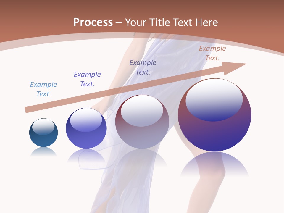 Red Height Woman PowerPoint Template