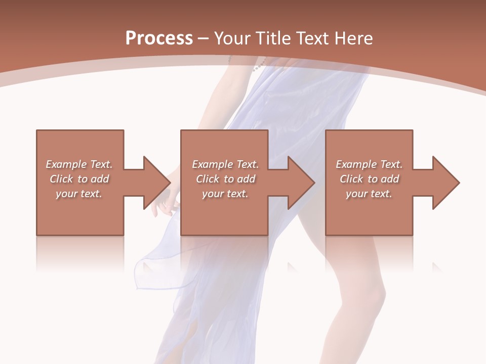 Red Height Woman PowerPoint Template