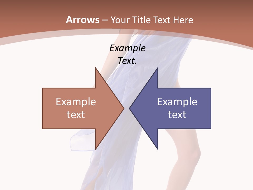 Red Height Woman PowerPoint Template