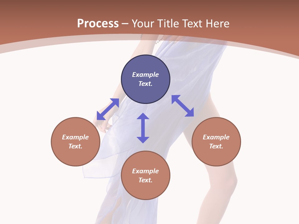 Red Height Woman PowerPoint Template