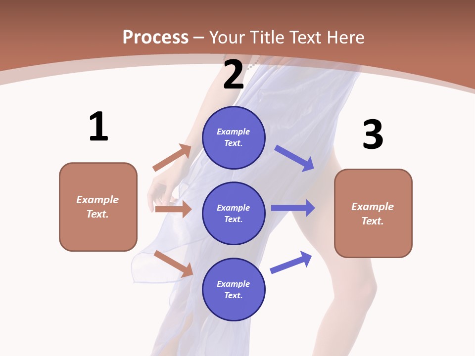 Red Height Woman PowerPoint Template