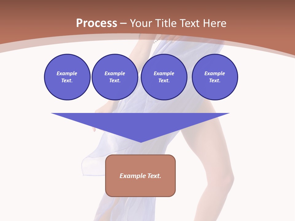 Red Height Woman PowerPoint Template