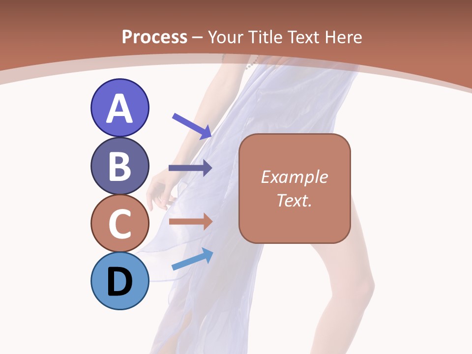 Red Height Woman PowerPoint Template