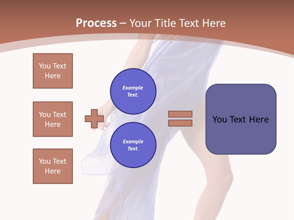 Red Height Woman PowerPoint Template