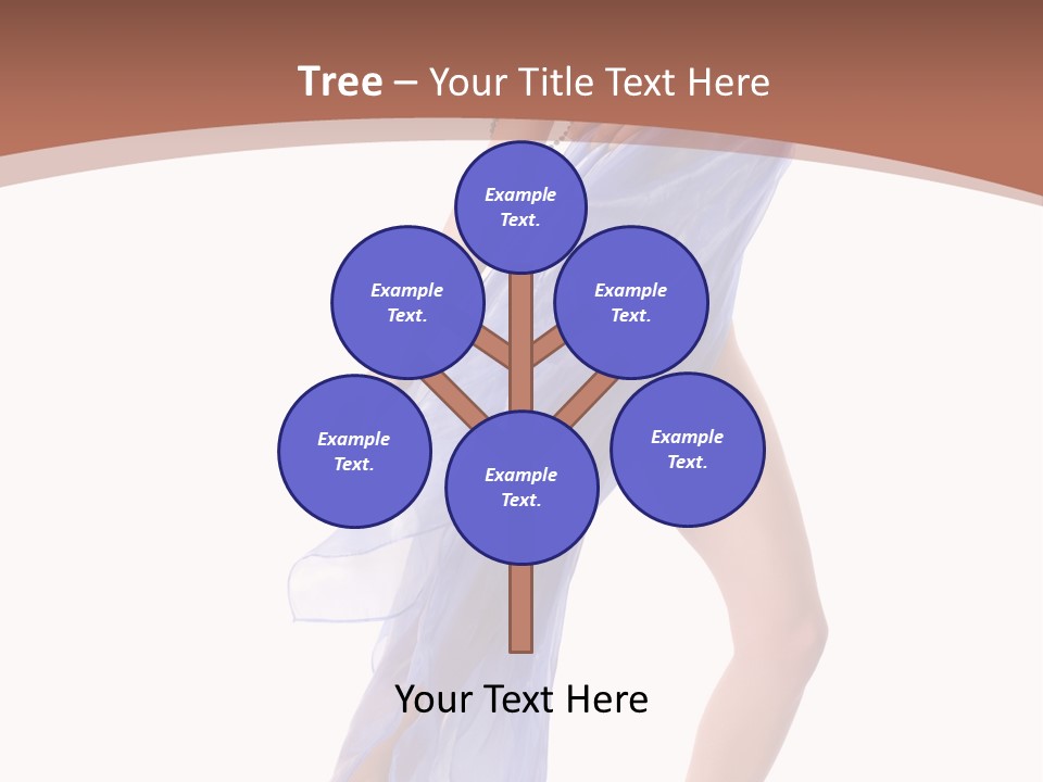 Red Height Woman PowerPoint Template