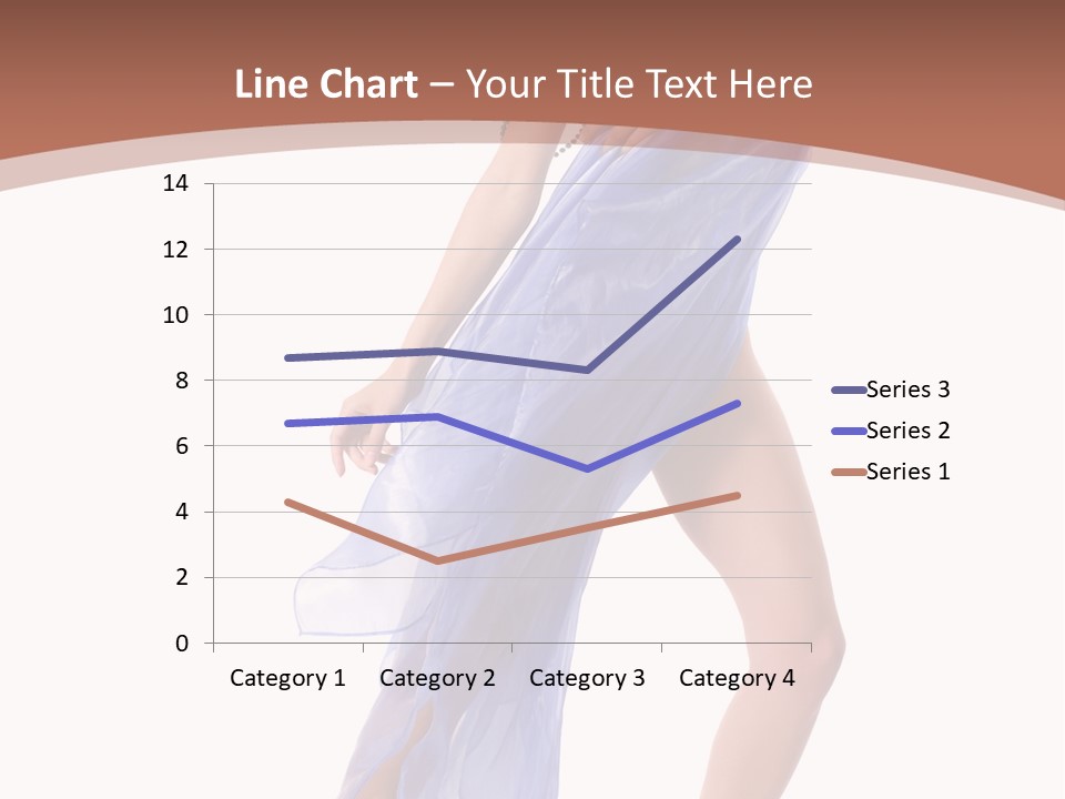 Red Height Woman PowerPoint Template