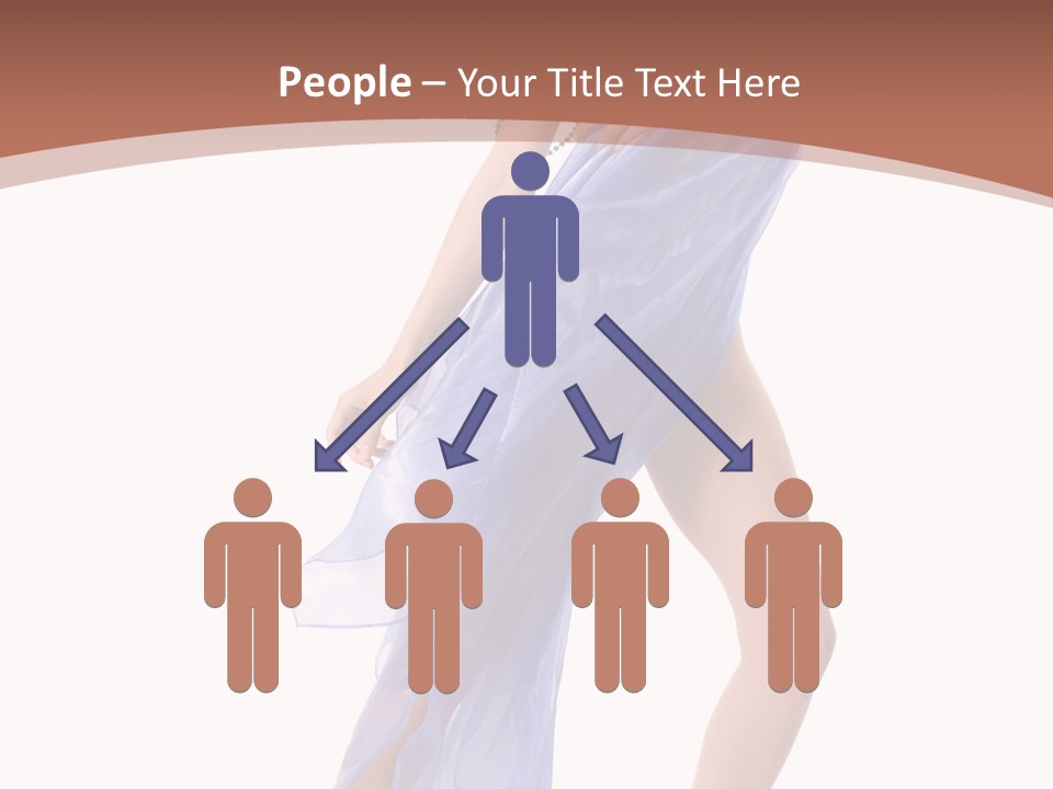 Red Height Woman PowerPoint Template