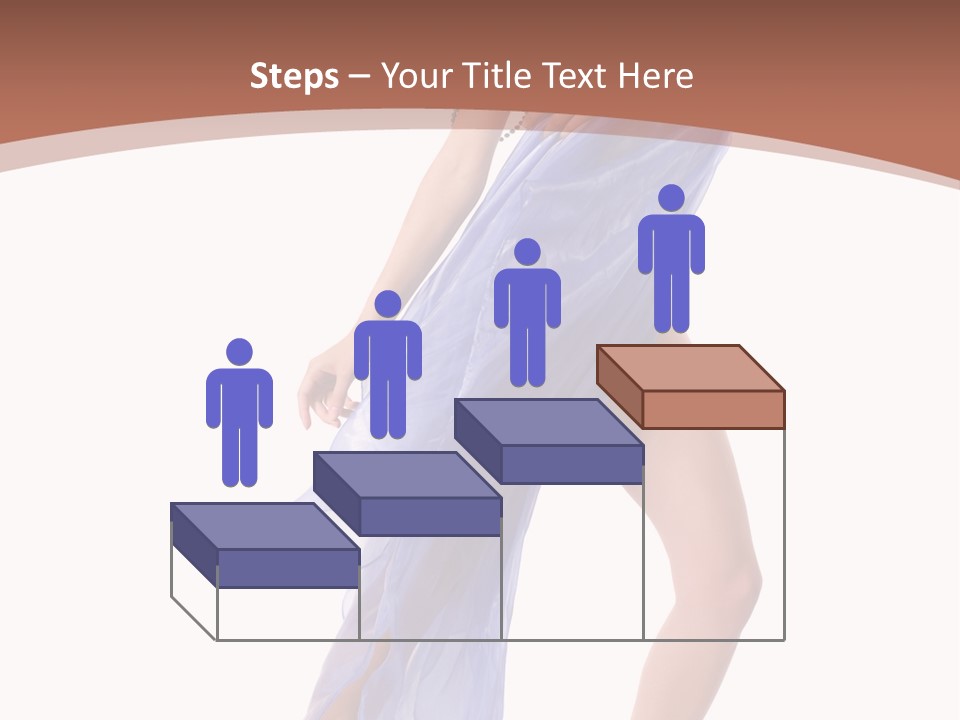 Red Height Woman PowerPoint Template