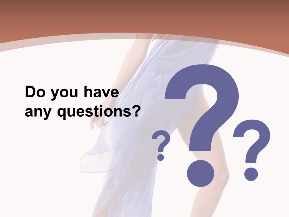 Red Height Woman PowerPoint Template