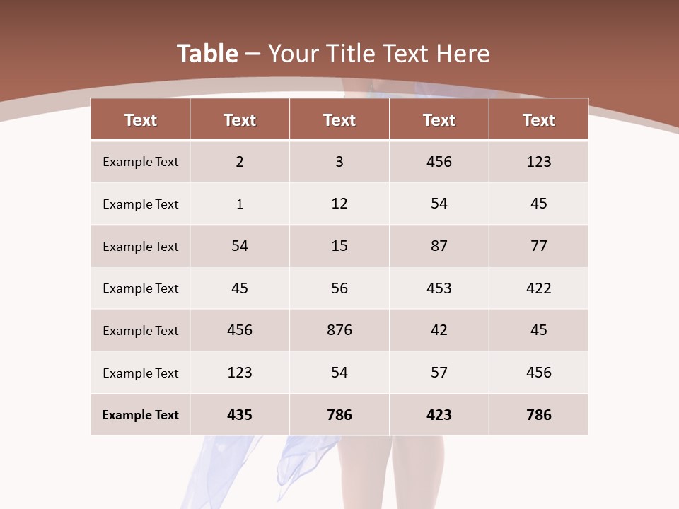 Clothes Heels Height PowerPoint Template