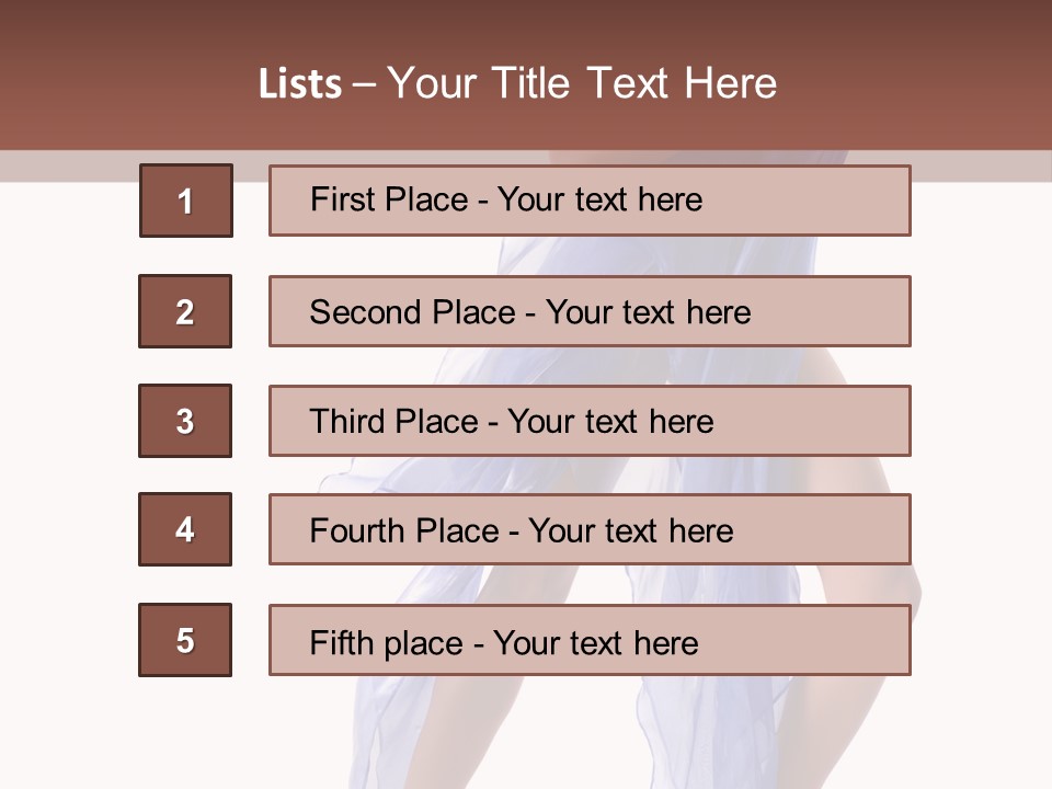 Jewelry Legs Hair PowerPoint Template