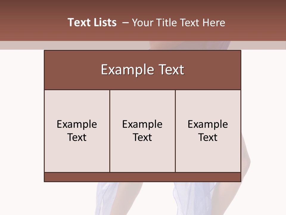 Jewelry Legs Hair PowerPoint Template