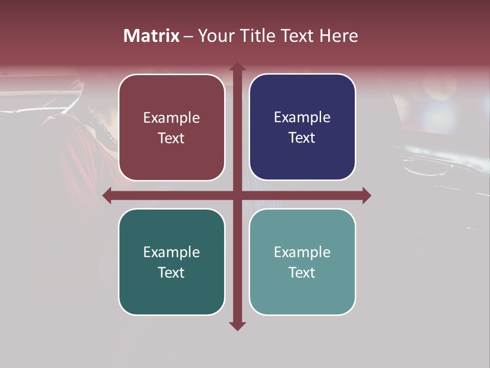 Club Lady Automobile PowerPoint Template