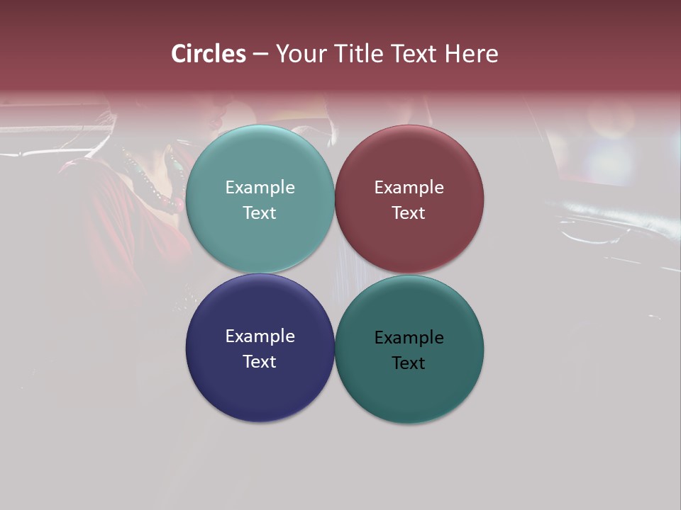 Club Lady Automobile PowerPoint Template