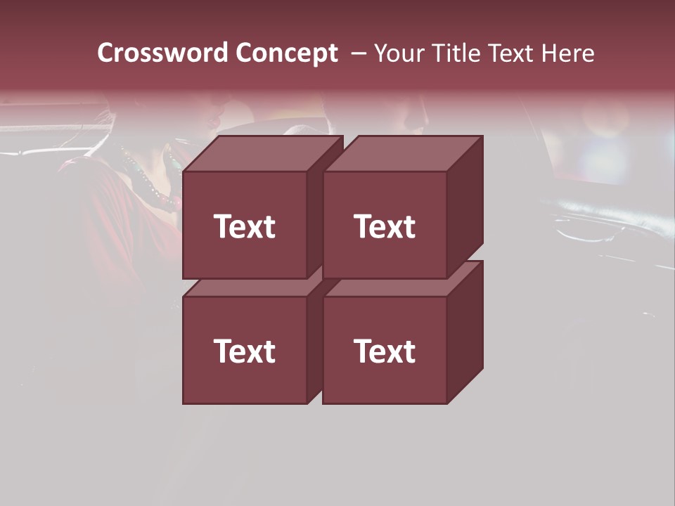 Club Lady Automobile PowerPoint Template