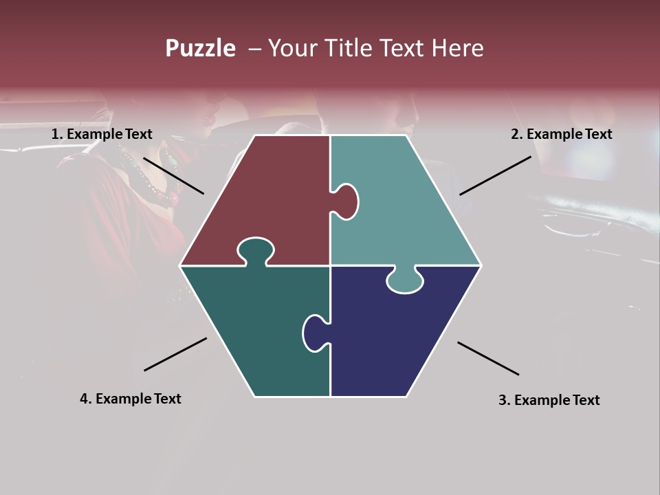 Club Lady Automobile PowerPoint Template