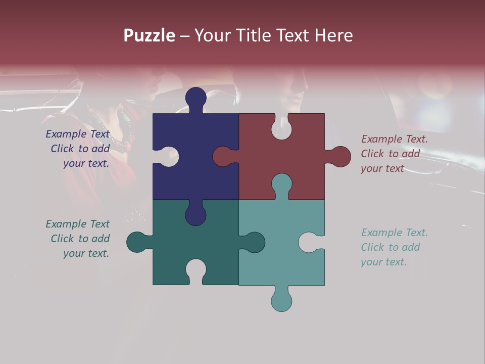 Club Lady Automobile PowerPoint Template