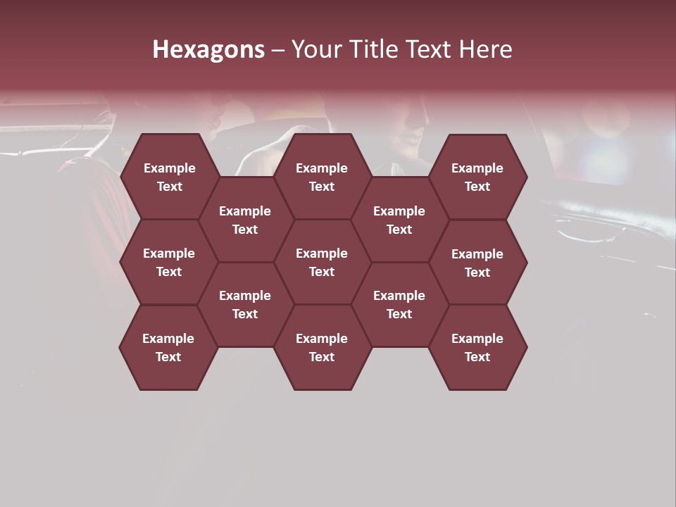 Club Lady Automobile PowerPoint Template