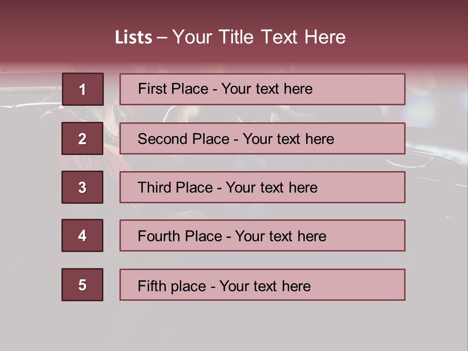 Club Lady Automobile PowerPoint Template