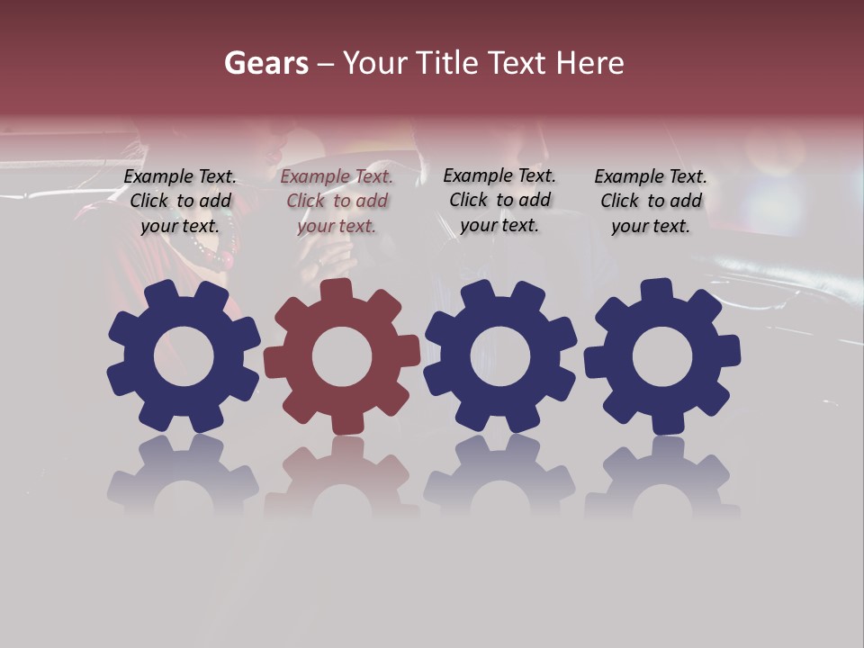 Club Lady Automobile PowerPoint Template