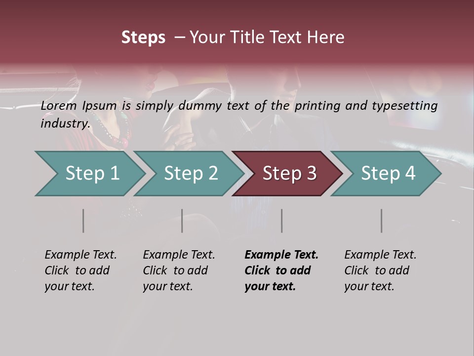 Club Lady Automobile PowerPoint Template