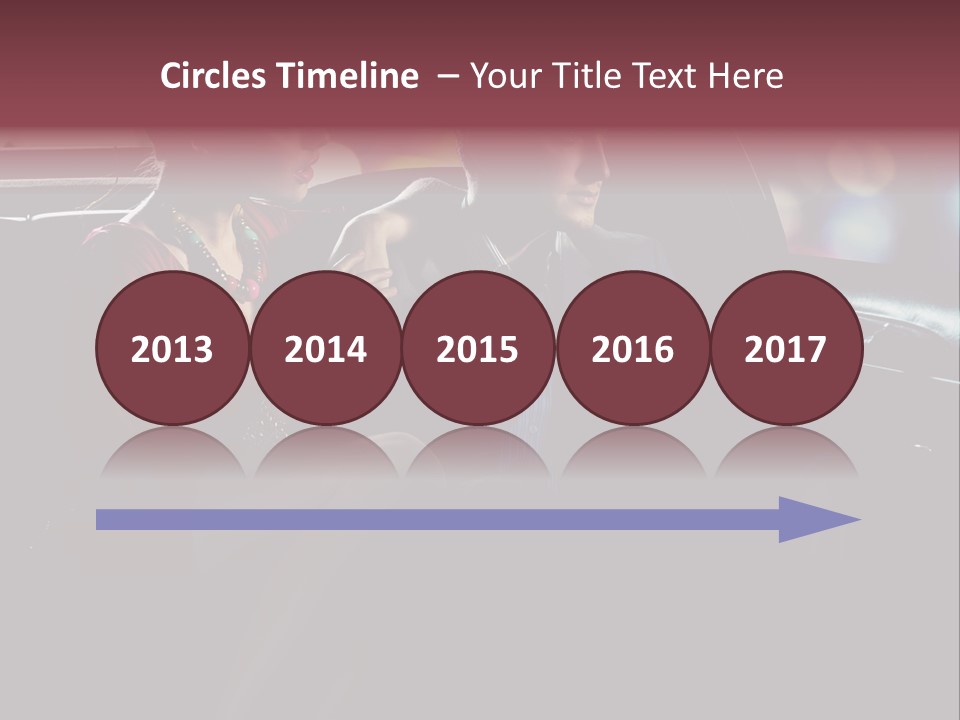 Club Lady Automobile PowerPoint Template