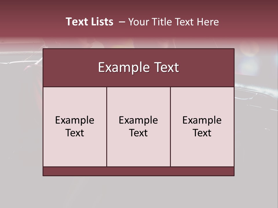 Club Lady Automobile PowerPoint Template