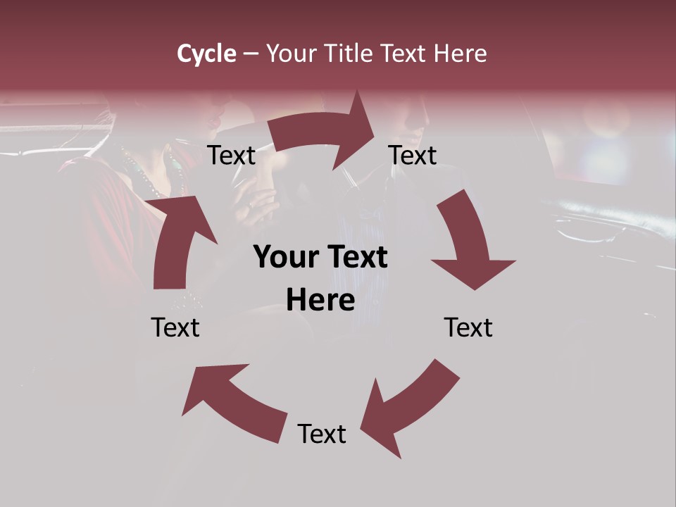 Club Lady Automobile PowerPoint Template