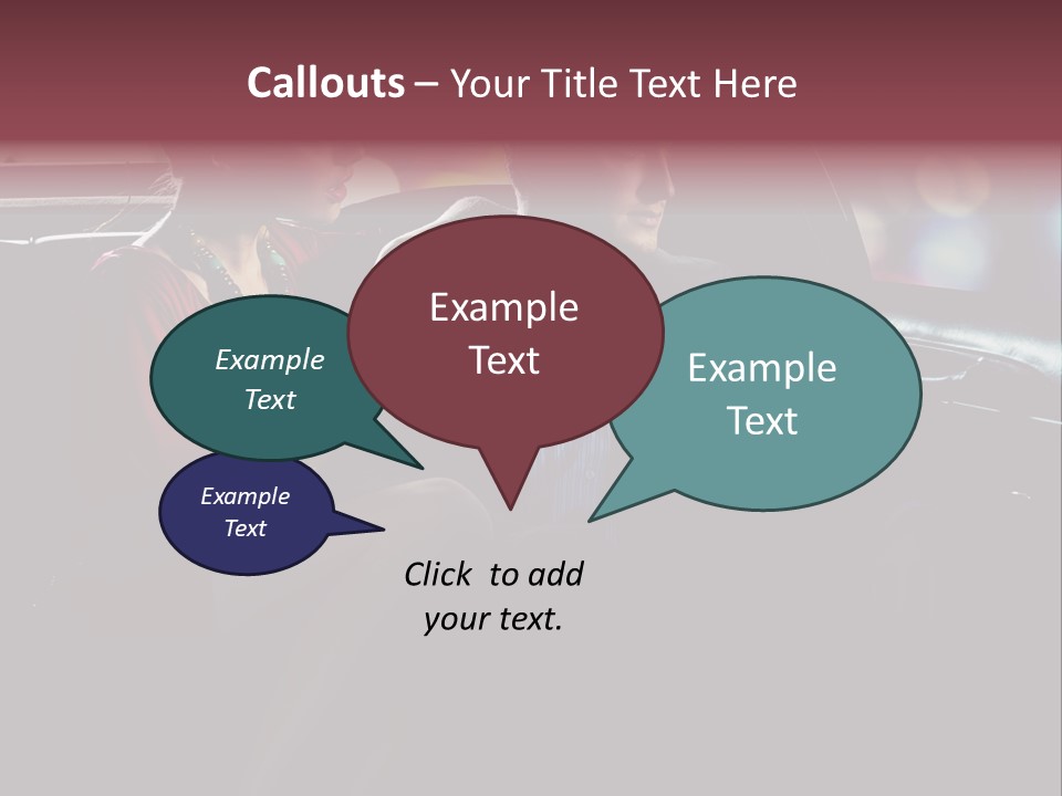 Club Lady Automobile PowerPoint Template