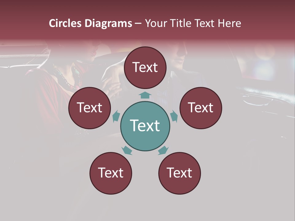 Club Lady Automobile PowerPoint Template